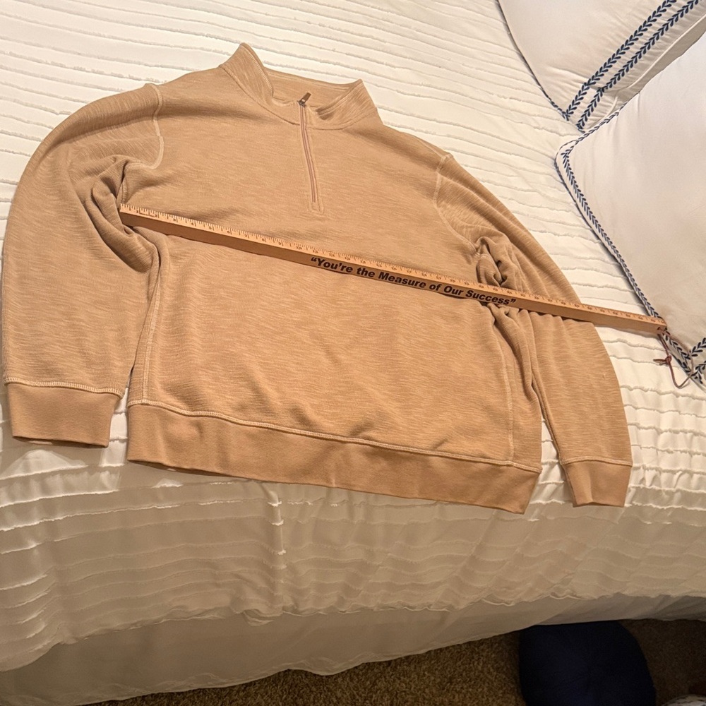George Tan Zip Up Sweater